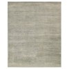 Jovana Updated Traditional Olive Wool Shag Solid Hand Knotted Rug - 9'x12'