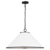 Visual Comfort Studio Aldric Updated Traditional Aged Iron Steel 2 Light Pendant