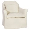 Cisco Home Hazel Updated Traditional Cream Linen Slipcovered Arm Chair