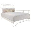 Corse French Country Matte White Iron Bed - Queen