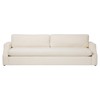 Mila Modern Classic Cream Crypton Sofa - 105"