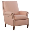 Peregrine Updated Traditional Cameo Pink Performance Power Recliner Chair