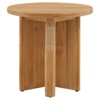 Carla Coastal Beach Natural Teak Outdoor Side Table