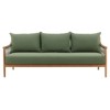 Quinn Coastal Beach Natural Teak Outdoor Sofa - 79"
