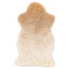 Tili Modern Classic Beige Ombre Sheepskin Throw Blanket