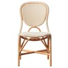 Portia Coastal Beach Natural Rattan Woven Wicker Outdoor Dining Chair