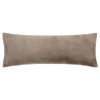 Aleya Modern Classic Taupe Faux Fur Lumbar Pillow - 13x36