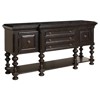 Regiment Updated Traditional Brown Wood Sideboard