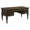 Port Updated Traditional Brown Wood Desk
