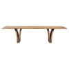 Marcon Modern Classic Natural Reclaimed Oak Rectangular Dining Table - 118"