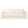 Tovana Modern Classic Crypton Nomad Snow Slipcovered Sofa - 95"
