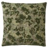 Reese Forest Green Embroidered Throw Pillow - 22x22