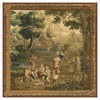 Thessa Traditional Green Village Tapestry Mixed Media 2 - 41x41