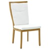 Perryn Modern Classic Brown Aluminum Outdoor Dining Chair