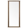 Kish Updated Traditional Brown Oak Floor Mirror