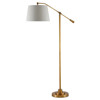 Karayan Modern Classic Antique Brass Swing Arm Floor Lamp