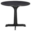 Malloy Updated Traditional Bronze Aluminum Round Outdoor Dining Table - 36"