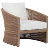 Mercer Coastal Beach Natural Woven Outdoor Dining Arm Chair