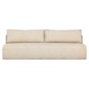 Omarion Coastal Beach Brown Woven Outdoor Sofa - 96"