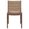 Ogden Coastal Beach Brown Teak Outdoor Dining Chair