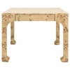 Worlds Away Kerry Modern Classic Brown Burl Game Table