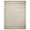 Tillman Updated Traditional Cream Wool Grid Patterned Hand Knotted Rug - 8'x10'