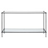 Augustus Modern Classic Black Iron Rectangular Console Table