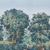 Schumacher La Foret Autumn Green Forest Landscape Wallpaper Panel Set