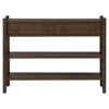 Lavinia Updated Traditional Brown Oak Console Table