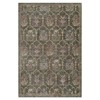 Frescia Updated Traditional Green Floral Lattice Patterened Rug - 9'2"x12'5"