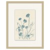 Elaine French Country Blue Wildflower Silver Frame Illustration 3 - 19x15