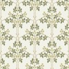 Willowmere Updated Traditional Green Vine Trellis Wallpaper