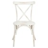 Elise French Country Distressed White Aluminum Outdoor Dining Chair - Set of 2