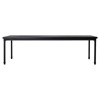 Eterna Updated Traditional Black Aluminum Rectangular Outdoor Dining Table - 102"