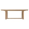 Roman Modern Light Brown Oak Rectangular Extendable Dining Table - 81-121"