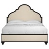 John French Country Black Pine Wood Bed - Queen