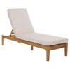 Isla Coastal Beach Natural Teak Outdoor Chaise Lounge