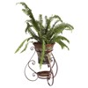 Hailey French Country Brown Iron Outdoor Plant Stand