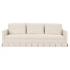 Victoire Updated Traditional Cream Performance Sofa - 98"
