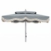 Odette French Country Canvas Haze Sunbrella Umbrella