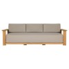 Sterling Coastal Beach Natural Teak Outdoor Sofa - 98"