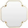 Monet Modern Antique Brass Octagonal Wall Mirror - 45"