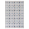 Leigh Updated Traditional Blue Plaid Patterned Rug - 4'x6'