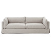 Alexa Modern Classic Beige Performance Upholstered Slipcovered Sofa - Large - 96"W
