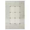 John-Richard Stefani Hollywood Silver Eglomise Gold Bevel Wall Mounted Mirror