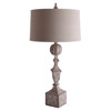 Luca French Country Grey Finial Buffet Table Lamp