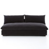 Cee Modern Classic Grey Performance Armless Sofa - Small - 74"W
