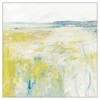 Layla Modern Classic Yellow-Gold Abstract White Frame Painting