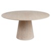 Worlds Away Hamilton Modern Classic Natural Wood Round Dining Table - 59"