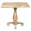 Antique Oak French Country Distressed Bistro Table- 33"W